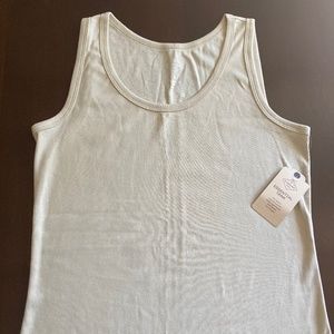 St. John’s Bay Essential Tank Stone Beige Sz Small NWT